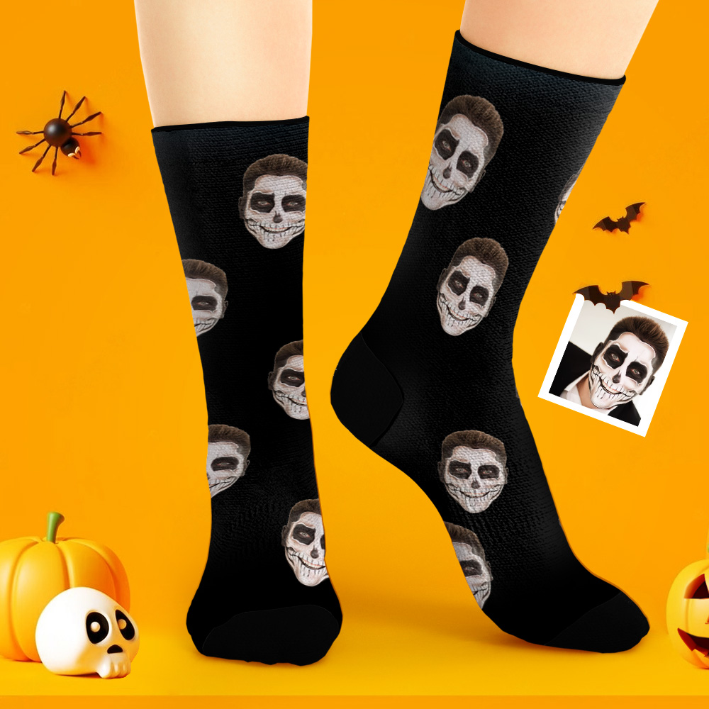 Halloween Gift Custom Face Socks My Face on Socks Personalised Socks with Faces