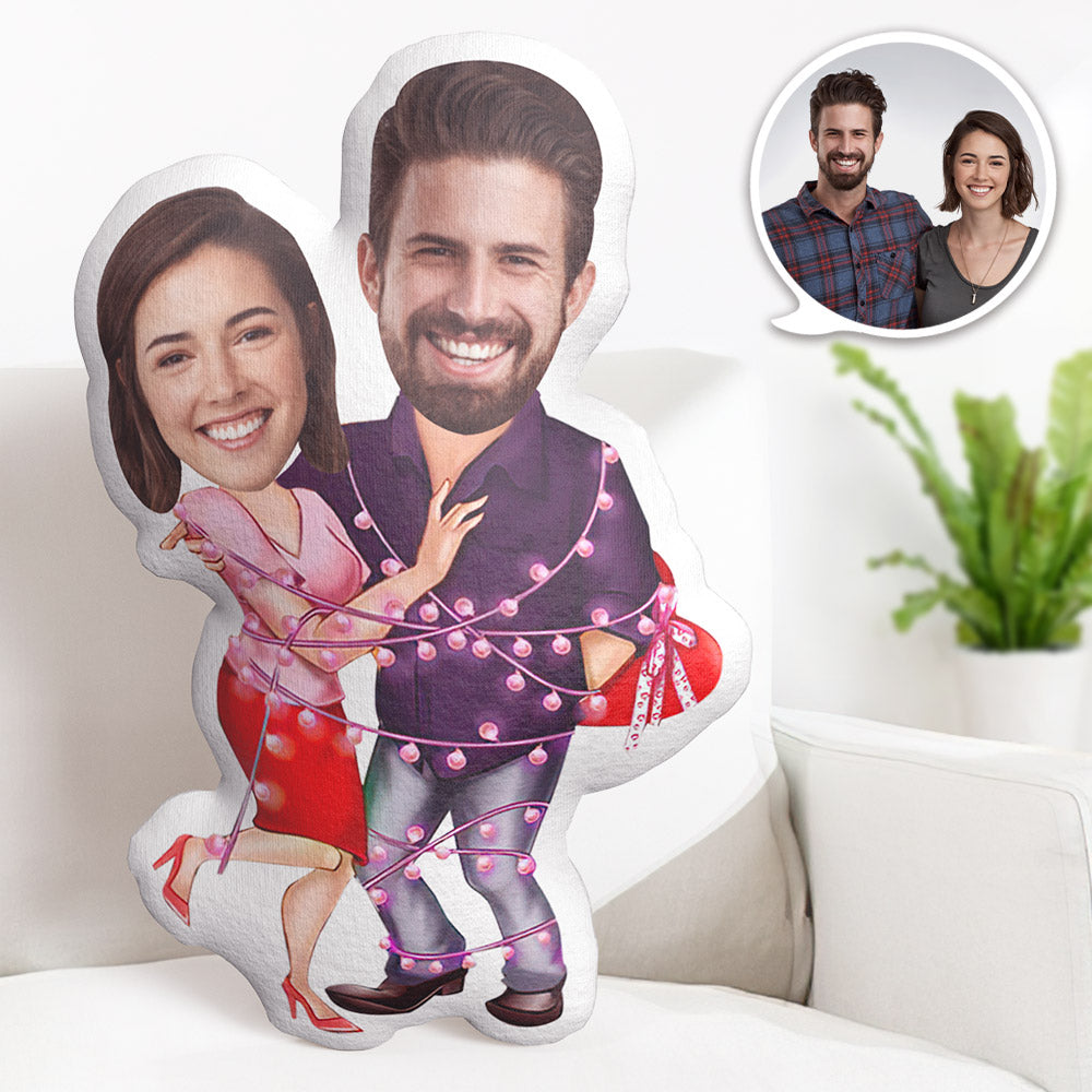 Custom Photo Pillow Personalized Couple Pillow Couple MiniMe Pillow Gifts for Her