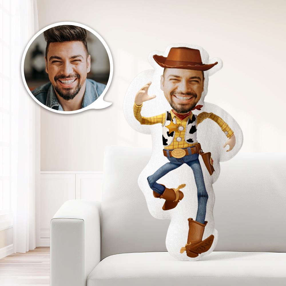 Photo Pillow Face Pillow Personalized Pillow Custom Pillow Minime Pillow Doll Woody Toy Story - MyFaceTshirt
