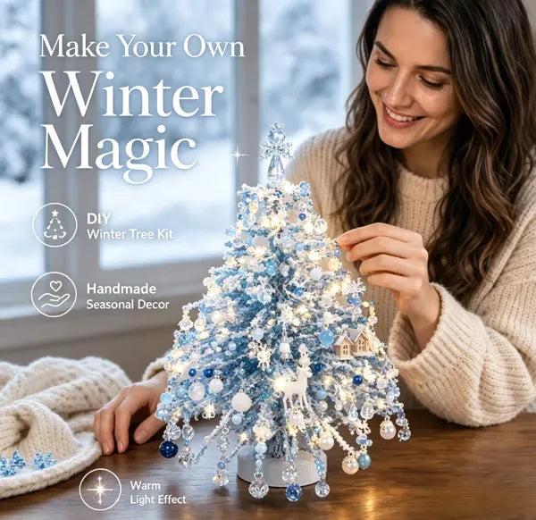 DIY Beaded Christmas Tree Kit - Creative Holiday Craft Gift for Adults