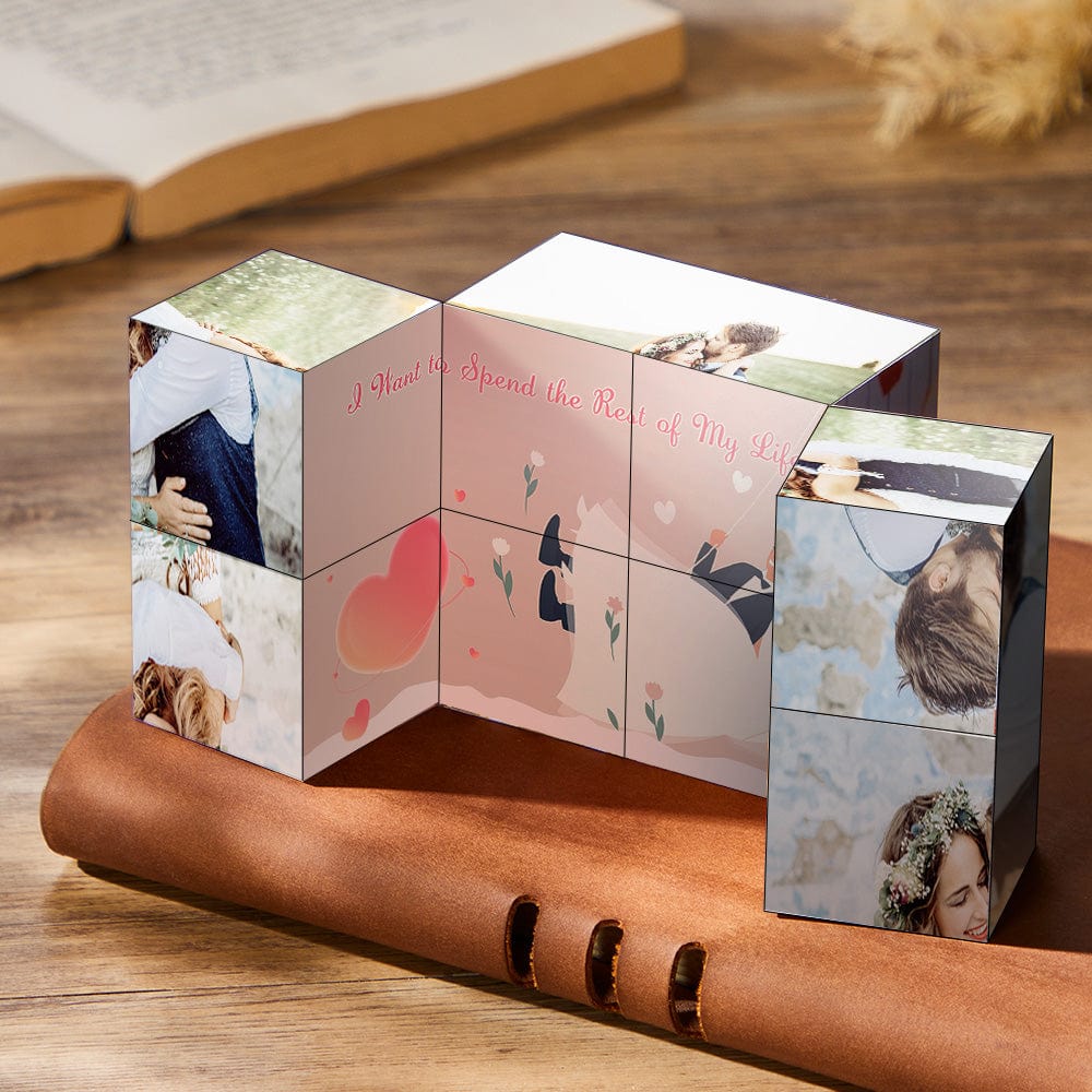 Custom Rubic's Cube Infinity Photo Cube Home Decoration Wedding Gifts