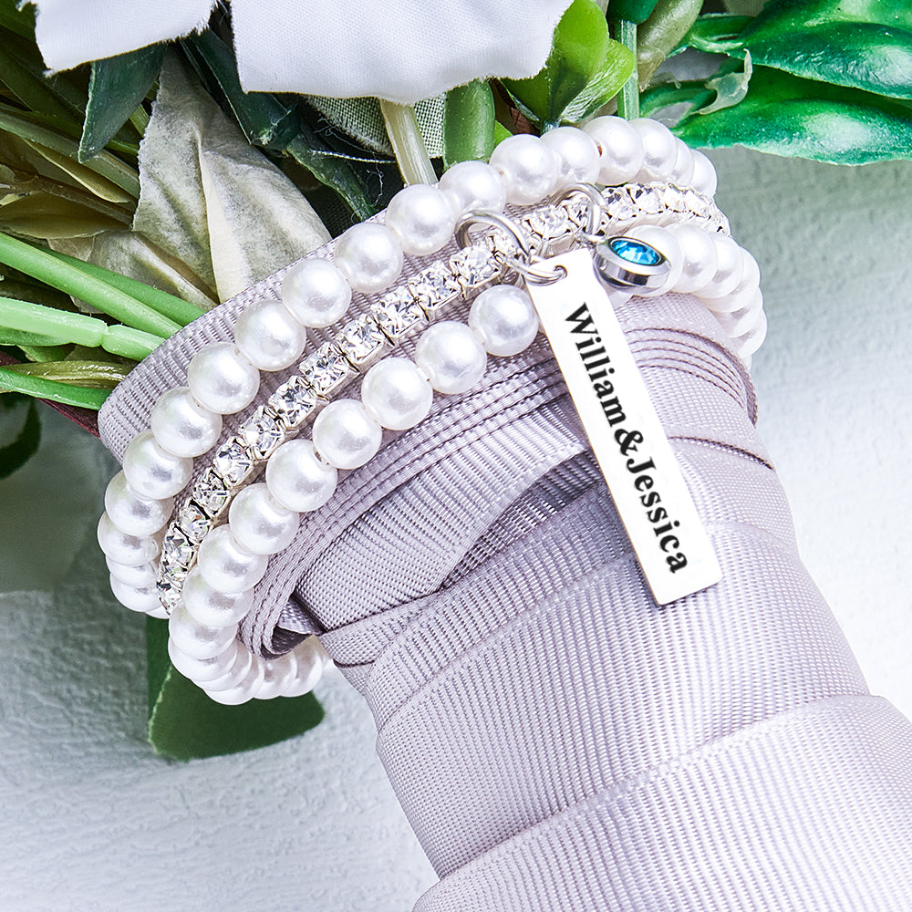 Personalized Something Blue Bouquet Charm Something Blue for Bride - MyFaceTshirt