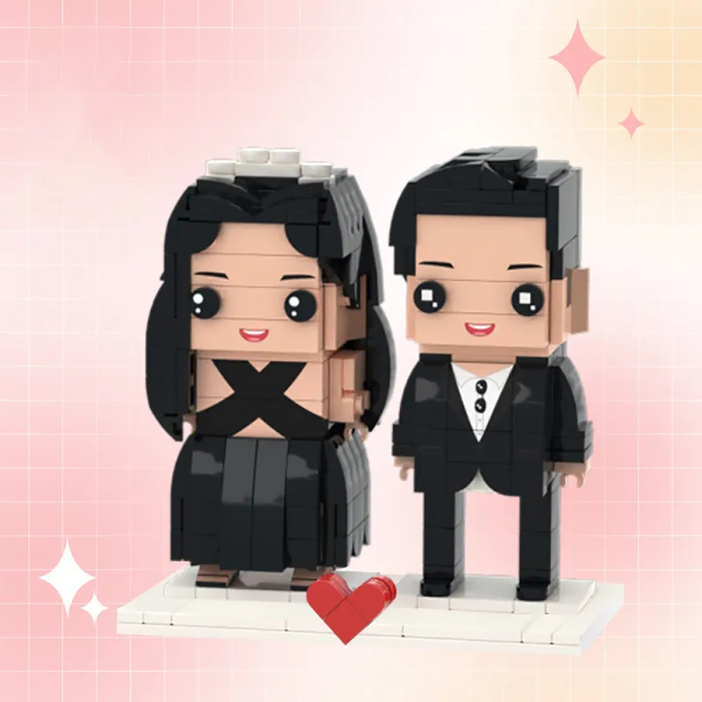 Customizable Fully Body 2 People Custom Brick Figures Evening Gowns Brick Me Figures