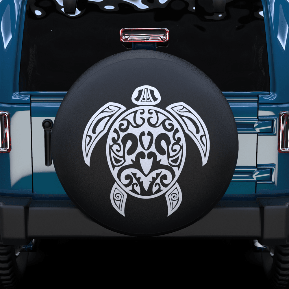 Art Turtle Spare Tire Cover - MyFaceTshirt