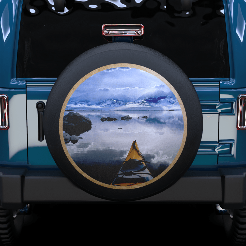 White Landscape Spare Tire Cover For Jeep/RV/Camper/SUV - MyFaceTshirt