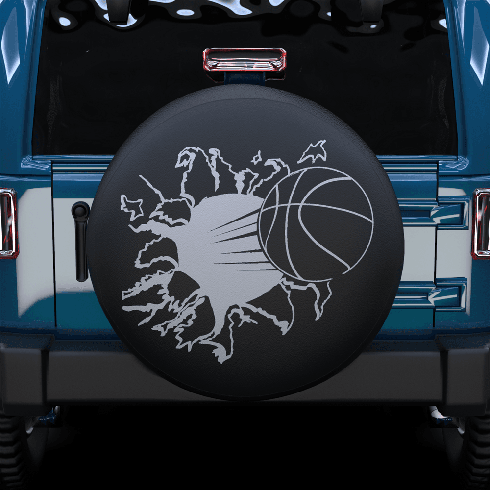 Hit By A Basketball Spare Tire Cover For Jeep/RV/Camper/SUV - MyFaceTshirt