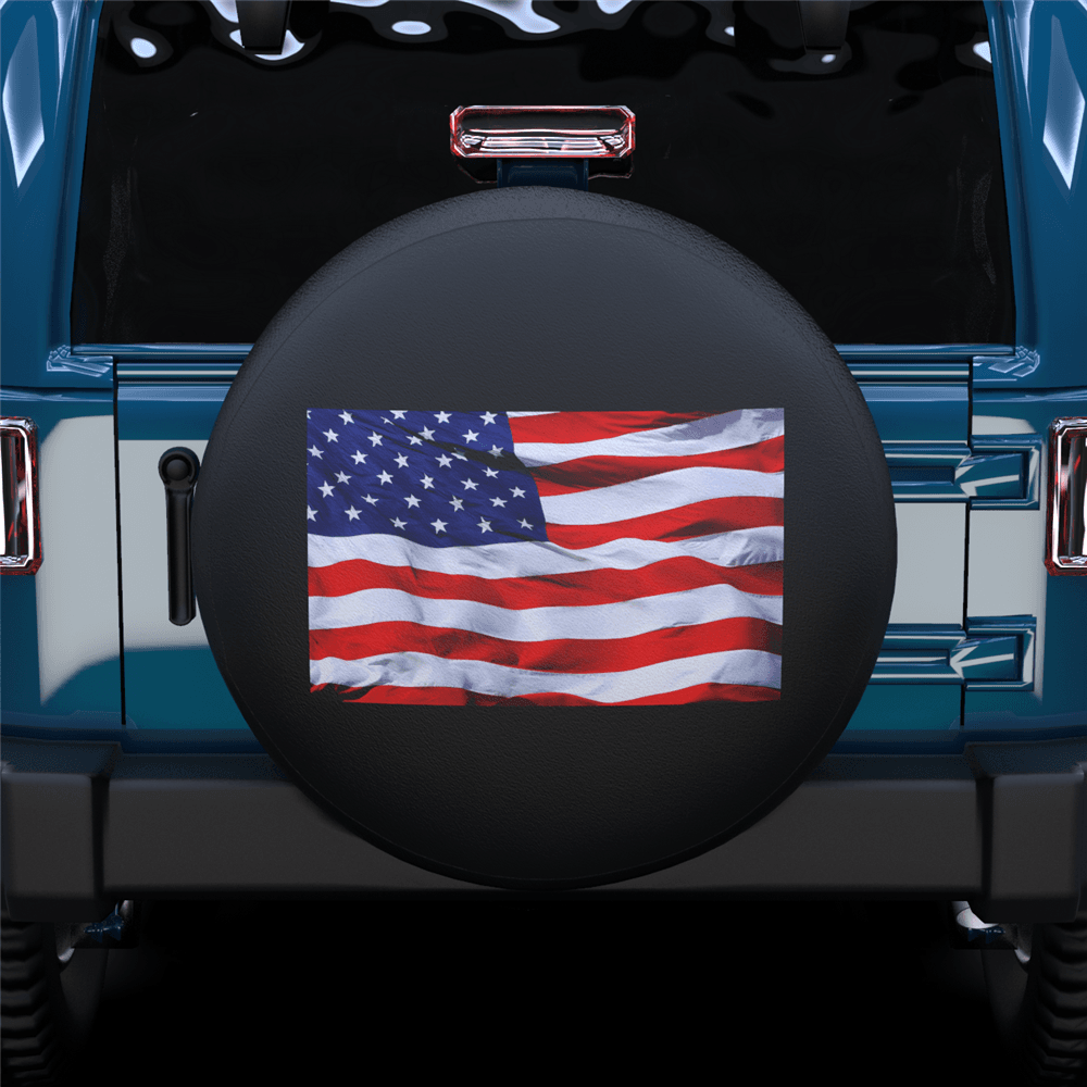American Flag Spare Tire Cover For SUV - MyFaceTshirt