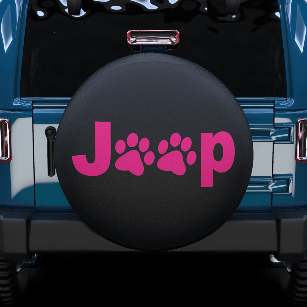 Jeep Paw Print Spare Tire Cover For Jeep/RV/Camper/SUV - MyFaceTshirt