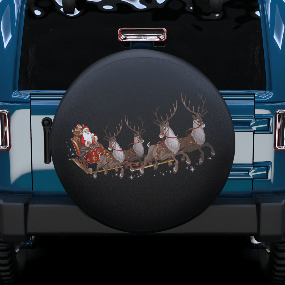 Santa Claus's reindeer Spare Tire Cover For SUV - MyFaceTshirt