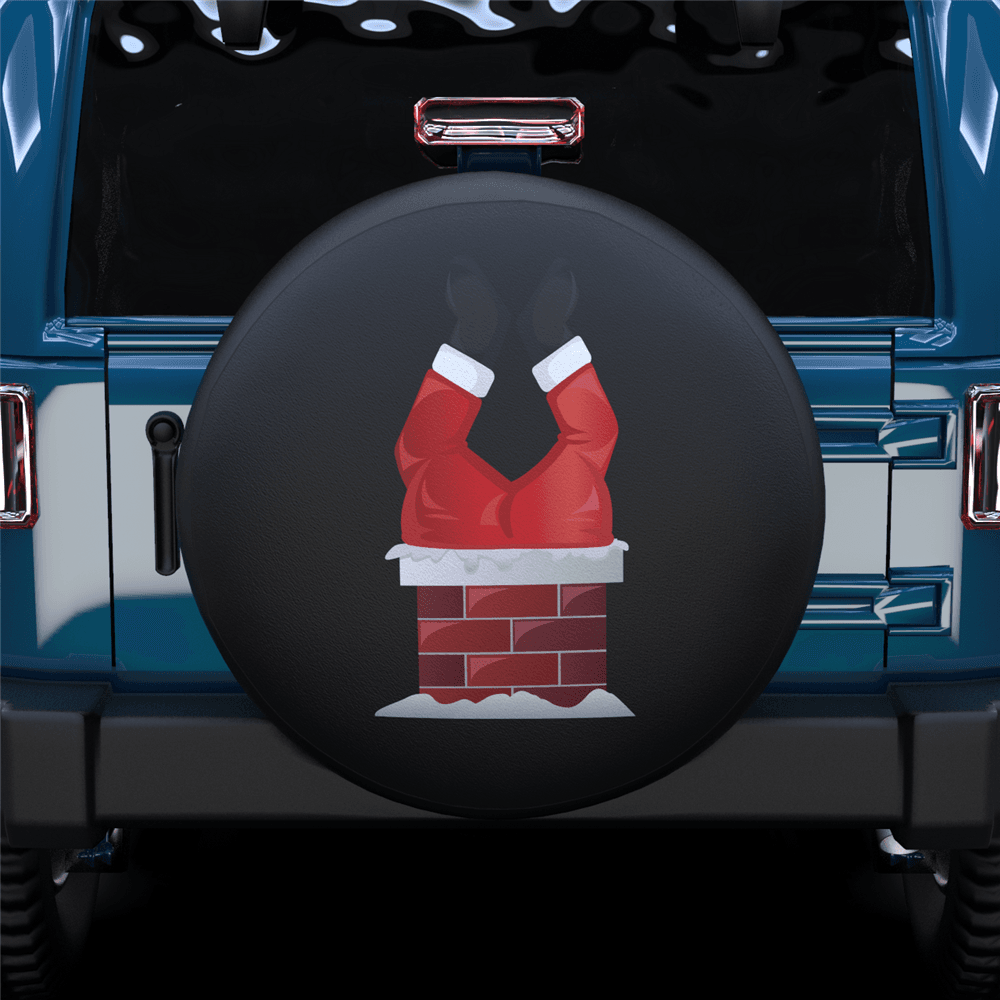 Santa Claus Chimney Spare Tire Cover For RV - MyFaceTshirt