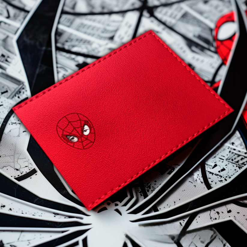 Minimalist Yet Bold Bat ID RFID-Blocking Leather Wallet for Men - MyFaceTshirt