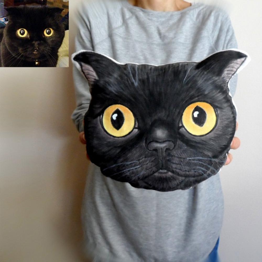 Custom Pet Photo Pillow, Custom Pet Face Pillow, 3D Portrait Pillow - MyFaceTshirt