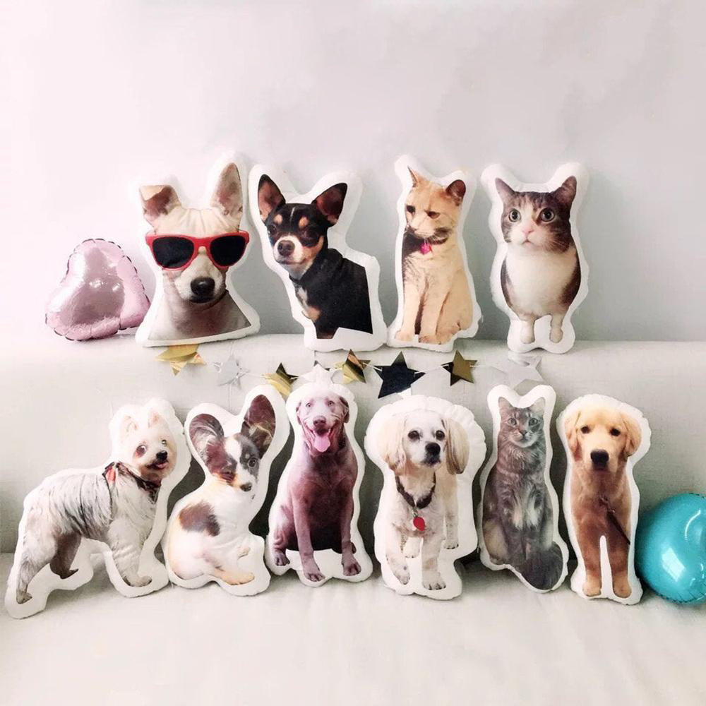 Custom Pet Photo Pillow, Custom Pet Face Pillow, 3D Portrait Pillow - MyFaceTshirt