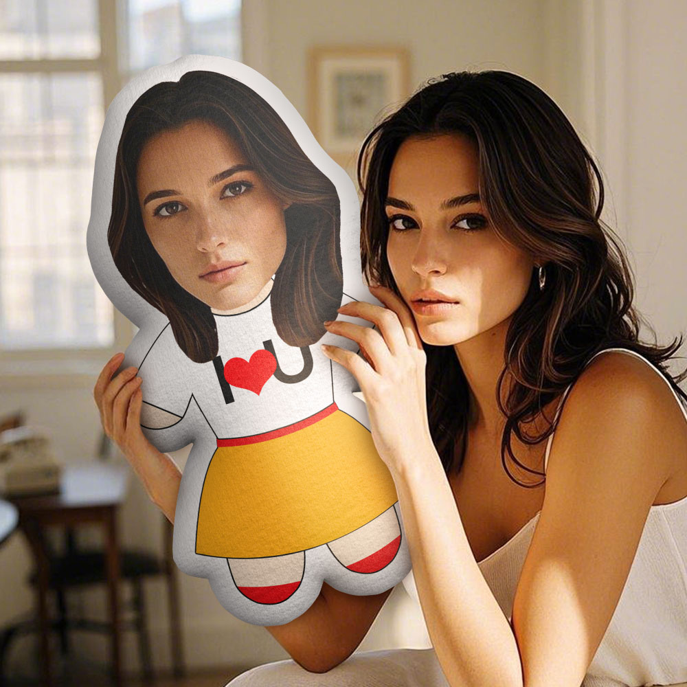 Face Pillow Custom Face Pillow I Love You Minime Pillow Personalised Photo Minime Pillow Gifts - MyFaceTshirt