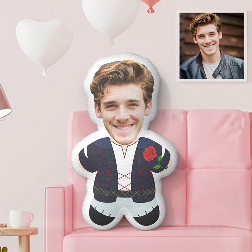 Custom Minime Throw Pillow Romeo Personalized Photo Minime Pillow - MyFaceTshirt