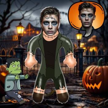 Custom Halloween Horror Air MiniMe Dolls Classic Frankenstein Balloon Blow Up Dolls Halloween Gifts - MyFaceTshirt