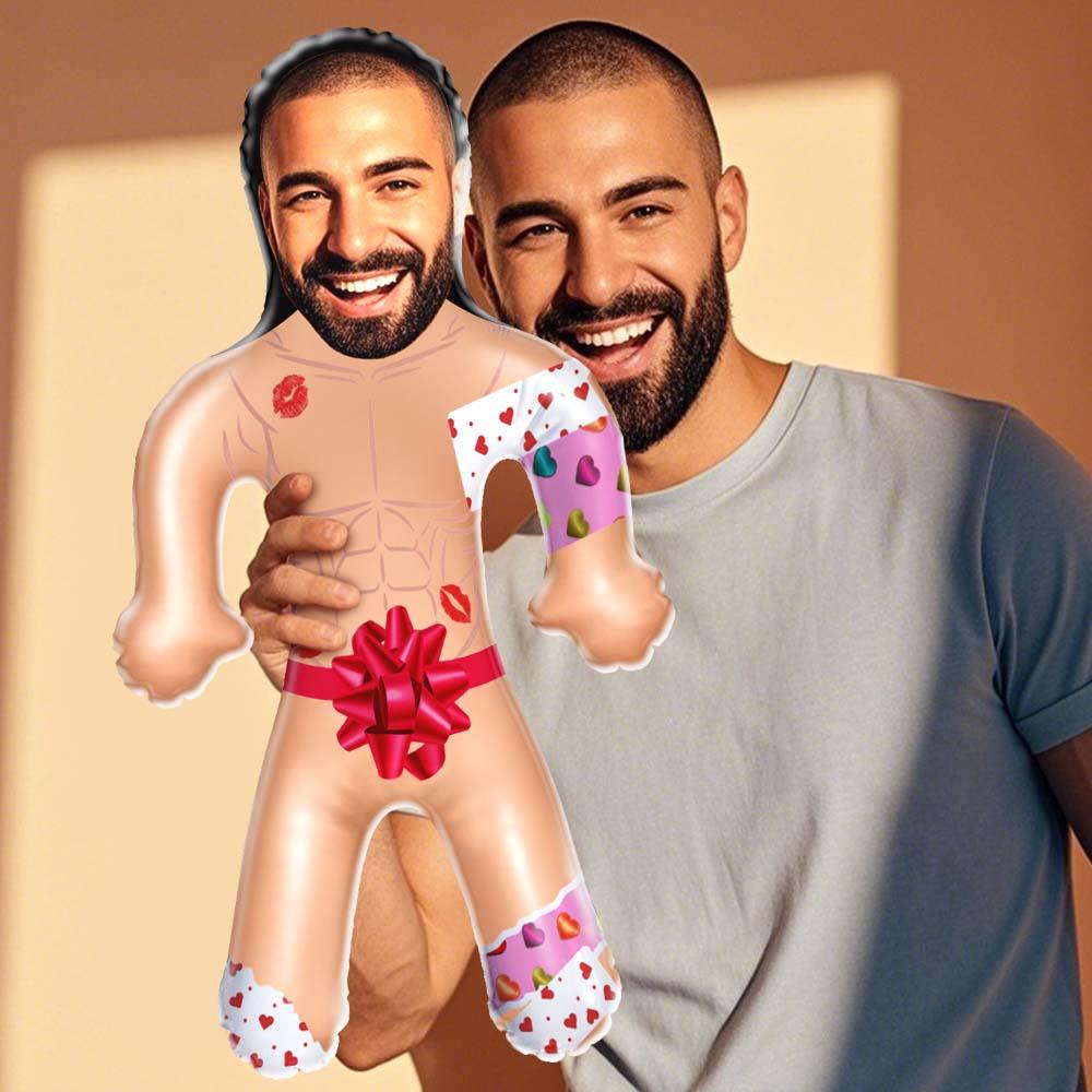 Custom Funny Blow Up Doll Personalized Inflatable Minime Doll Valentine's Day Gift - MyFaceTshirt