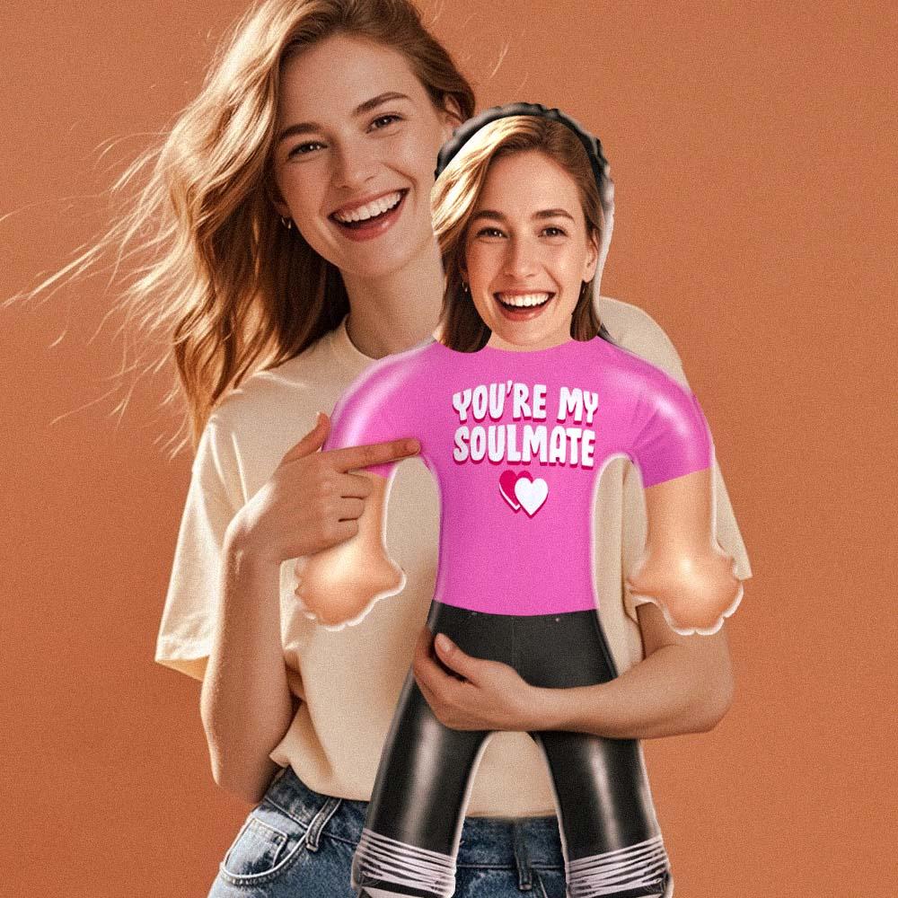 Personalized Blow Up Doll Custom Inflatable Air Minime Couple Doll Gift - Soul Mates - MyFaceTshirt