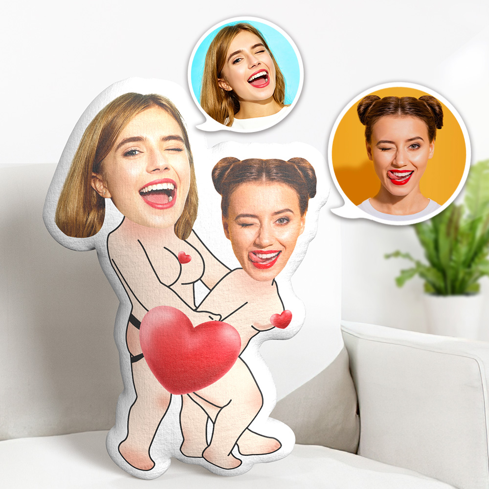 Custom Photo Face Pillow Lgbt Love is Love Sexy Love Face Pillow Face Picture Pillow Dolls and Toys Face Body Pillow Personalized Doll - MyFaceTshirt