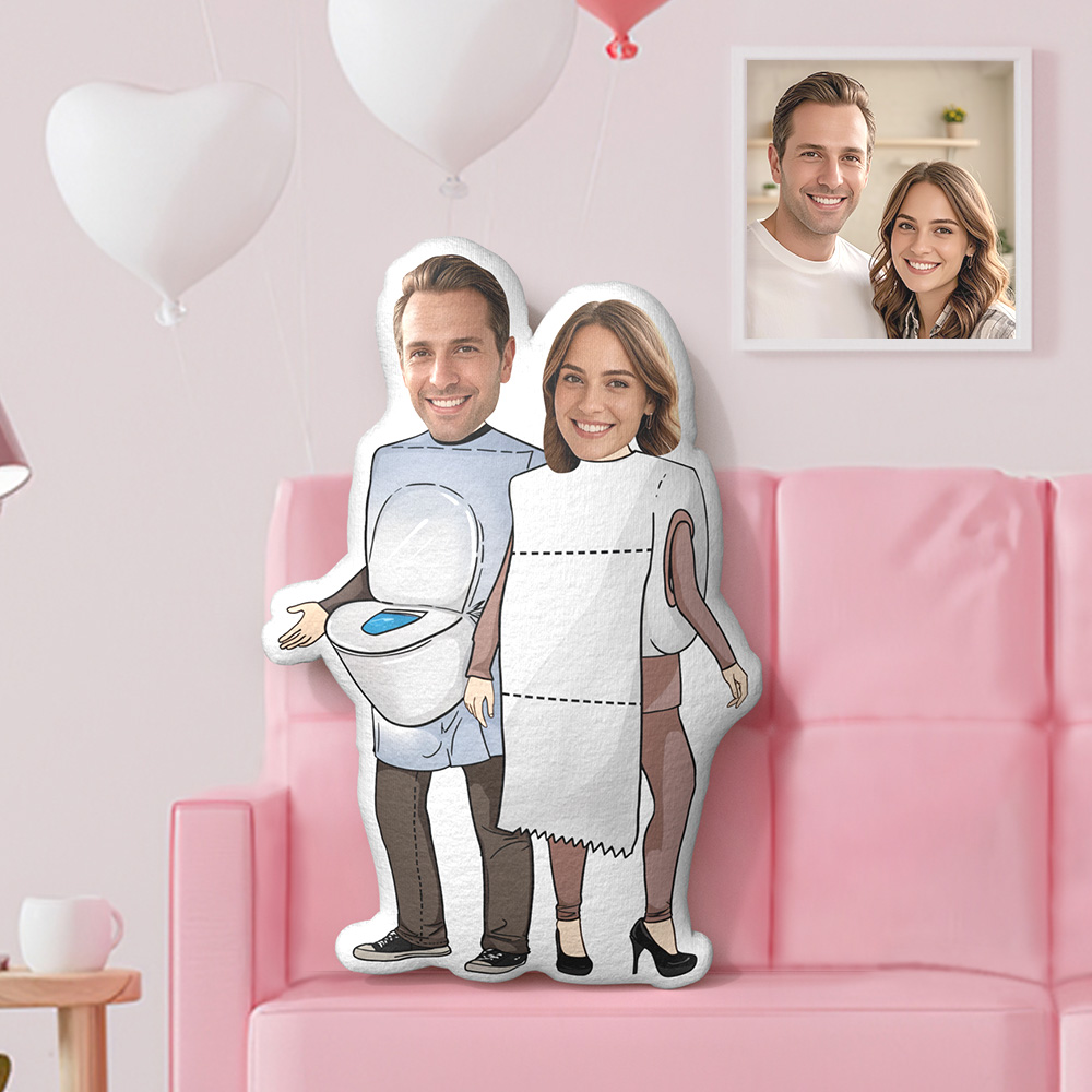 Custom Photo Face Pillow Paper Towels And Toilet Photo Face Pillow Face Picture Pillow Dolls and Toys Face Body Pillow Personalized Doll - MyFaceTshirt