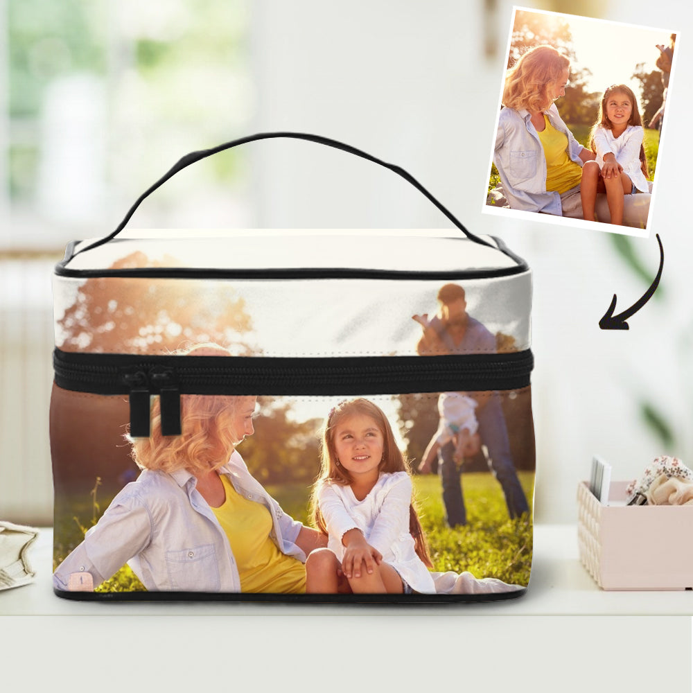 Back To School Personalized Storage Bag,  Photo Cosmetic bag, Mother's Day Gift - MyFaceTshirt
