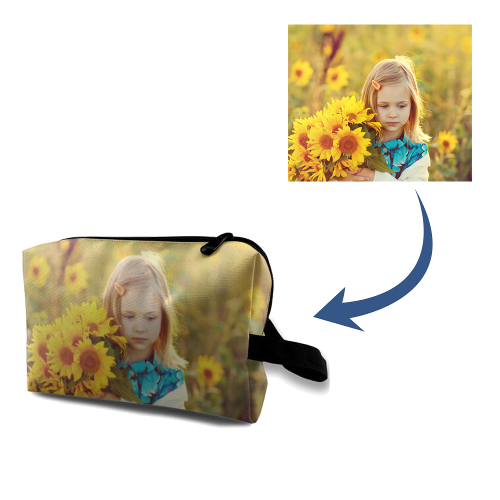 Back To School GiftsPersonalized Photo Cosmetic storage bag - MyFaceTshirt