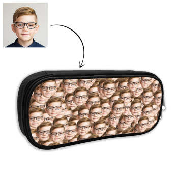 Back To School Gifts Personalized Mash Face Photo Makeup Bag, Pencil bag - MyFaceTshirt