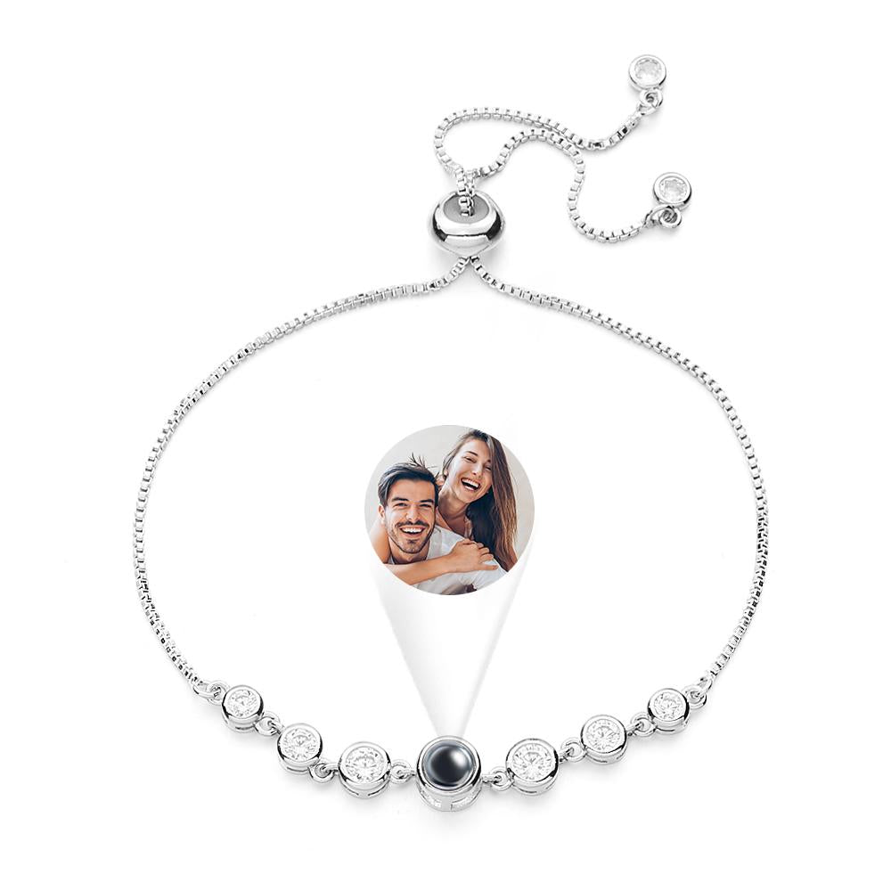 Custom Projection Bracelet Diamond Chain Simple Gift - MyFaceTshirt