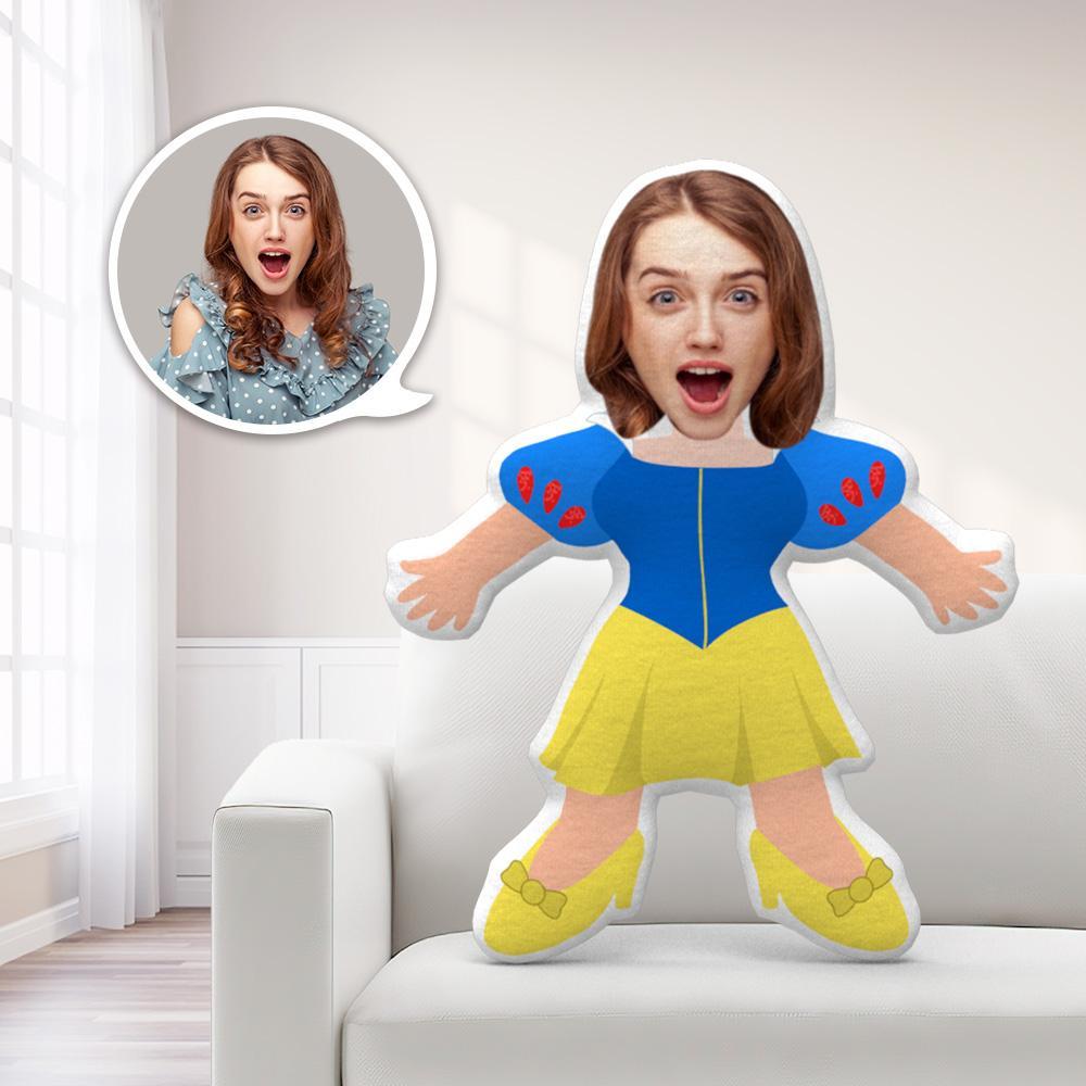 Custom Snow White MiniMe Pillow Face Pillow Personalized Princess Dress Pillow Custom Pillow Picture Pillow Costume Pillow Doll - MyFaceTshirt