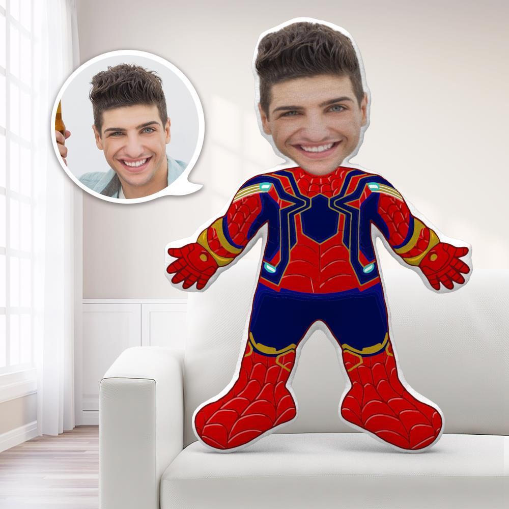 Custom Iron Spider MiniMe Pillow Face Pillow Personalized Iron Spider Man Pillow Custom Pillow Picture Pillow Costume Pillow Doll Super Hero Toy - MyFaceTshirt