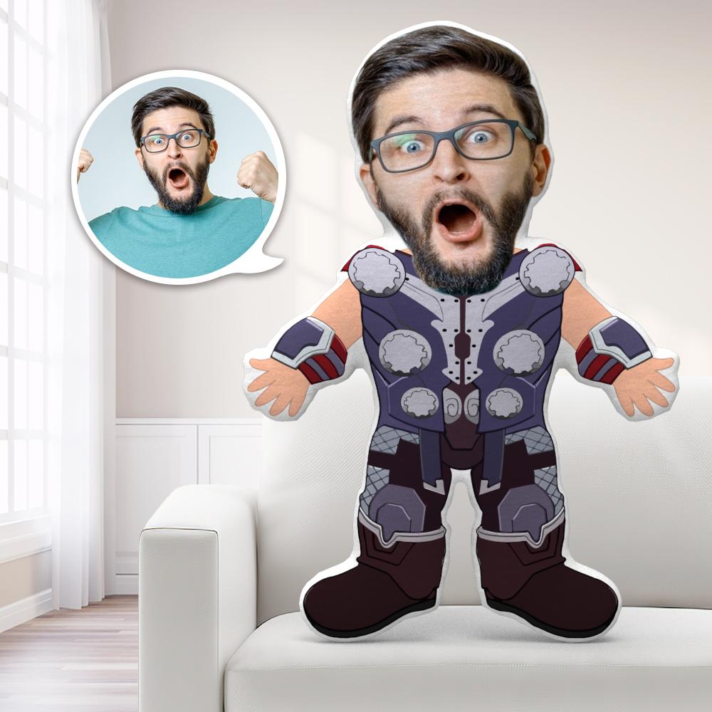 Custom Thor Odinson MiniMe Pillow Face Pillow Personalized God of Thunder Pillow Custom Pillow Picture Pillow Costume Pillow Doll Super Hero Toy - MyFaceTshirt