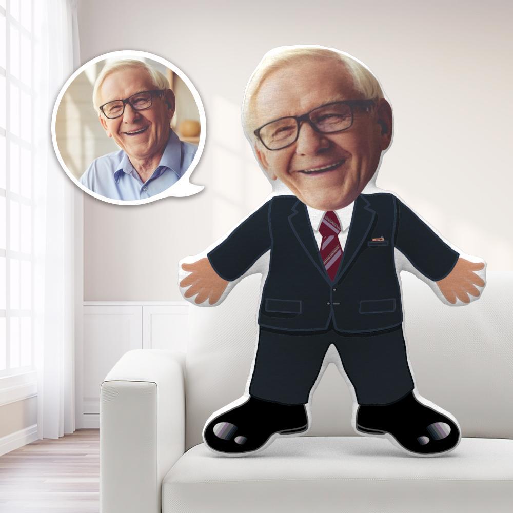 Custom Toxedo MiniMe Pillow Face Pillow Personalized Toxedo Pillow Custom Pillow Picture Pillow Costume Pillow Doll Father's Day Gifts - MyFaceTshirt