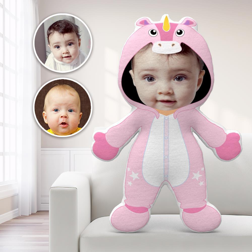 Custom Unicorn MiniMe Pillow Face Pillow Personalized Unicorn Pillow Custom Pillow Picture Pillow Costume Pillow Doll - MyFaceTshirt