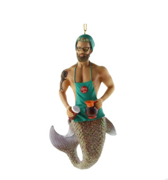 Coffee Mermaid Pendant Hanging Decoration