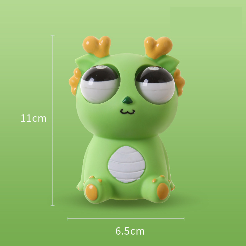 Green Pop Eye Dragon Squeeze Fun Toy - MyFaceTshirt