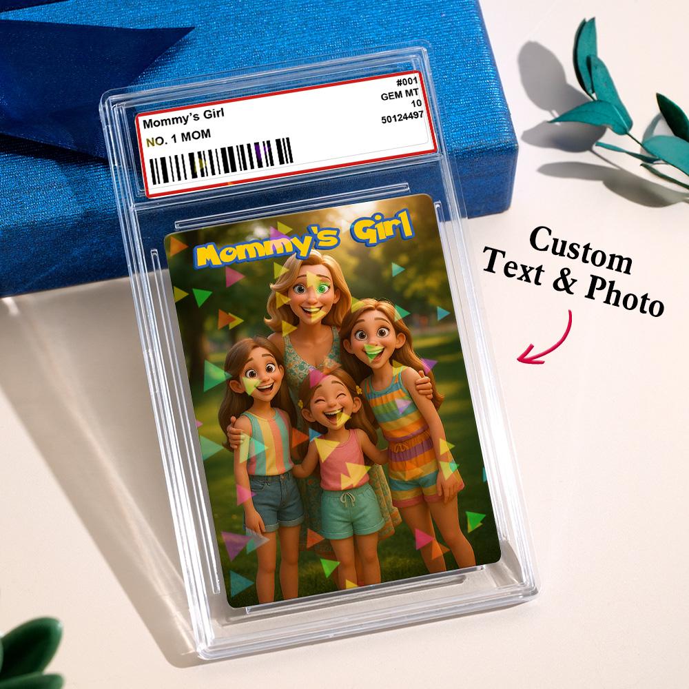 Personalized Cartoon Style Card Present for family Turn Your Photo into a Unique Collectible - MyFaceTshirt