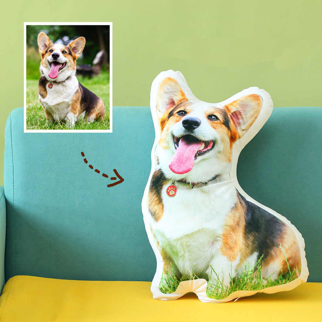Custom Pet Photo Pillow, Custom Pet Face Pillow, 3D Portrait Pillow - MyFaceTshirt