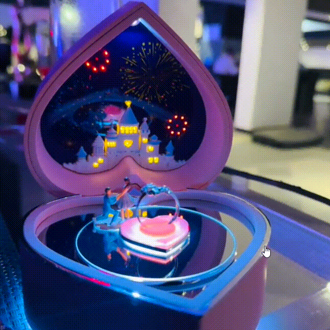 Lovely Musical Ring Box for Valentine's Day 125*120*85mm - MyFaceTshirt