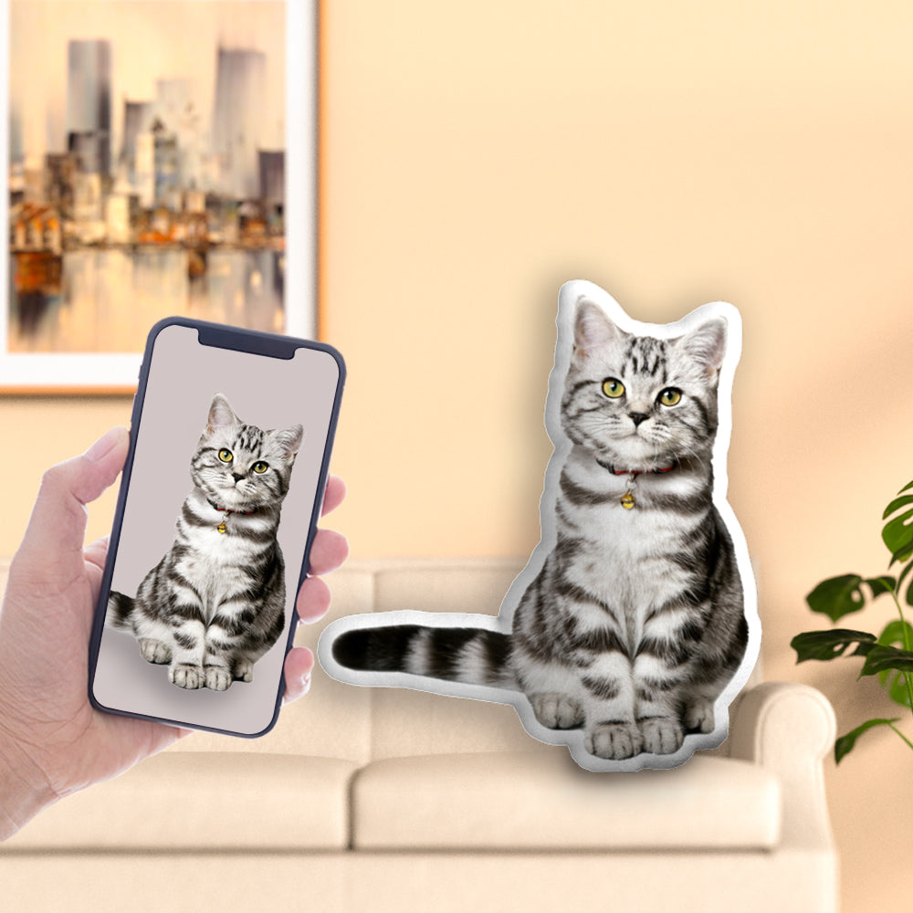 Memorable Gifts 3D Pet Pillow Personalized Cat Pillow Cusom Photo Pillow Customized Pet Portrait Doll - MyFaceTshirt