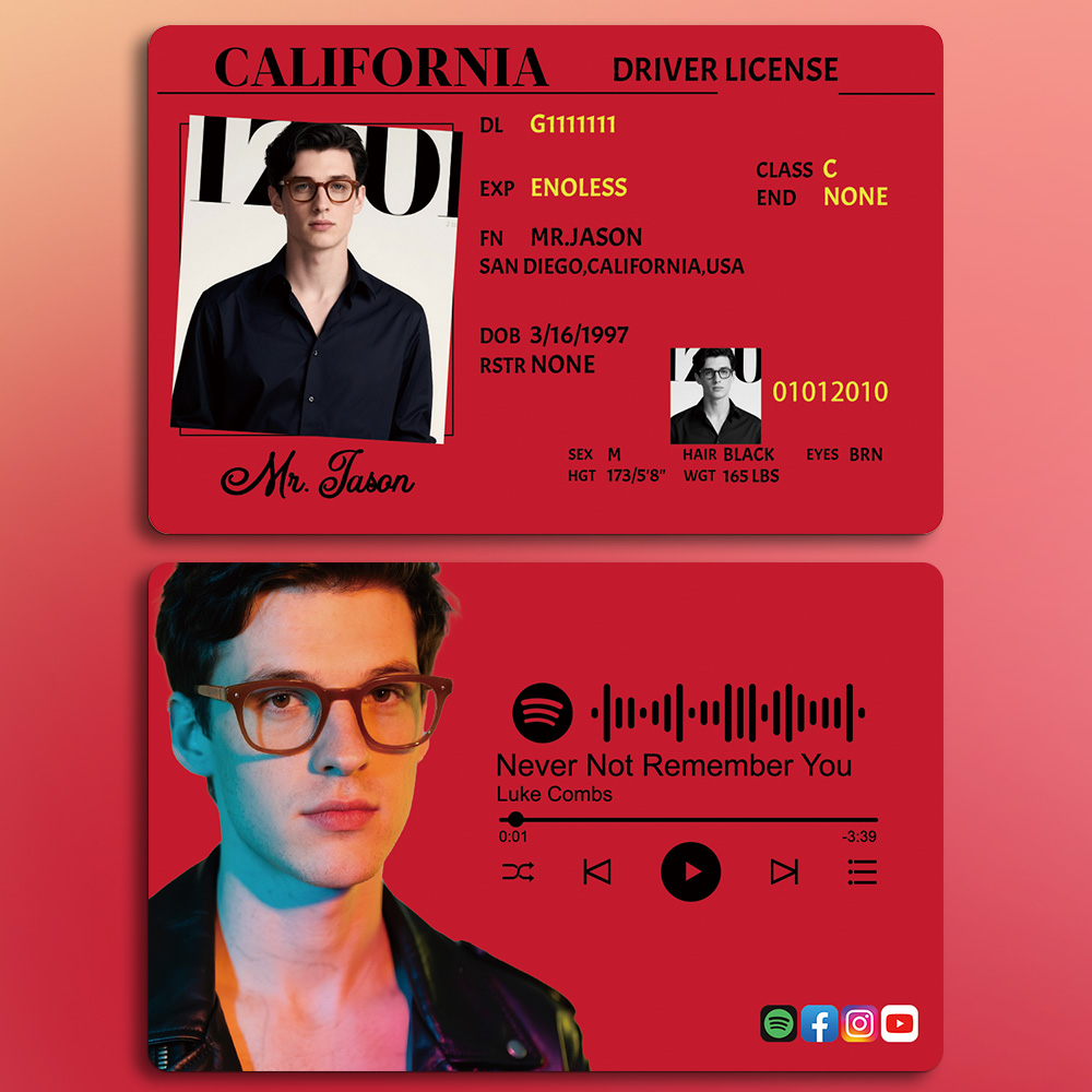 Custom NFC Music Card Personalized Tap-to-Play Keychain | 3.37"x2.13" Acrylic Stand | Hip-Hop, R&B, Pop Artist Gift for Him