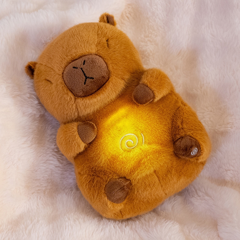 Breathing Capibara Comfort Companion Plush Toy Breathing Bear Otter Baby Doll Gift Doll