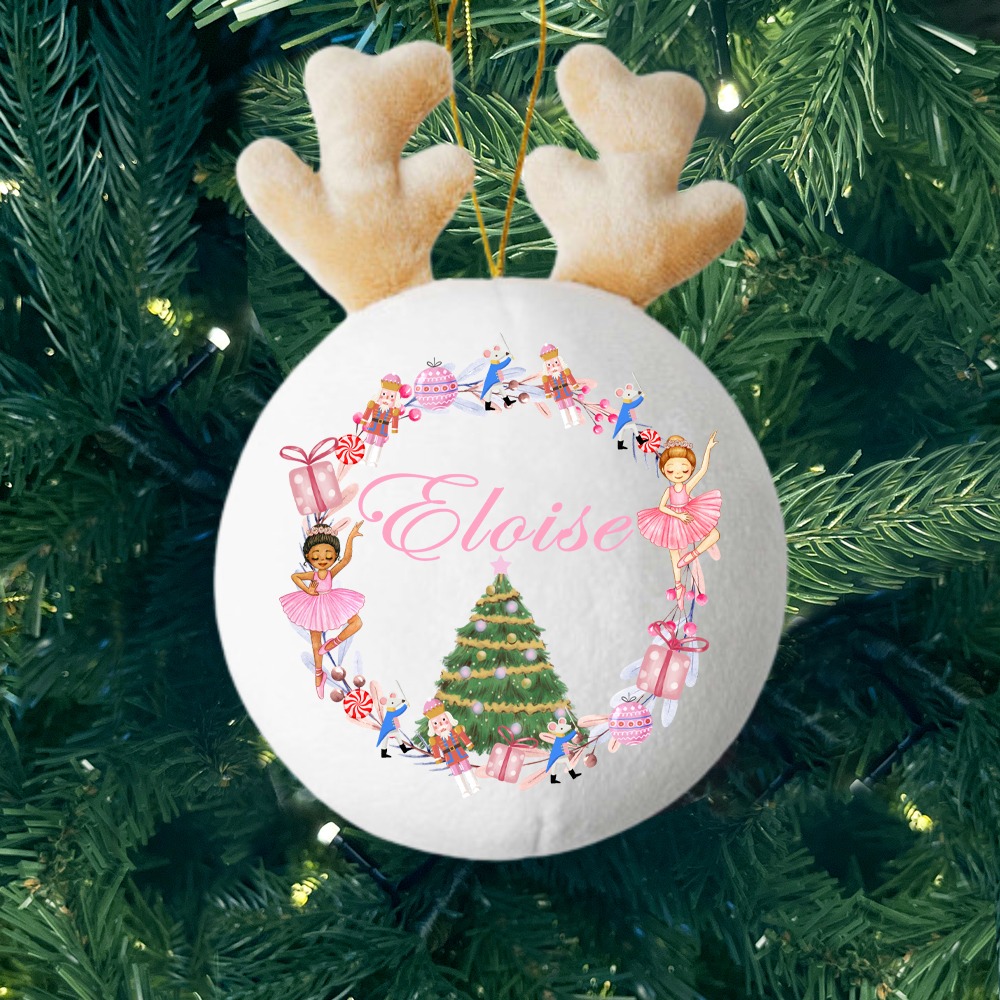 Pink Nutcracker - Personalised Fabric Christmas Decoration - MyFaceTshirt