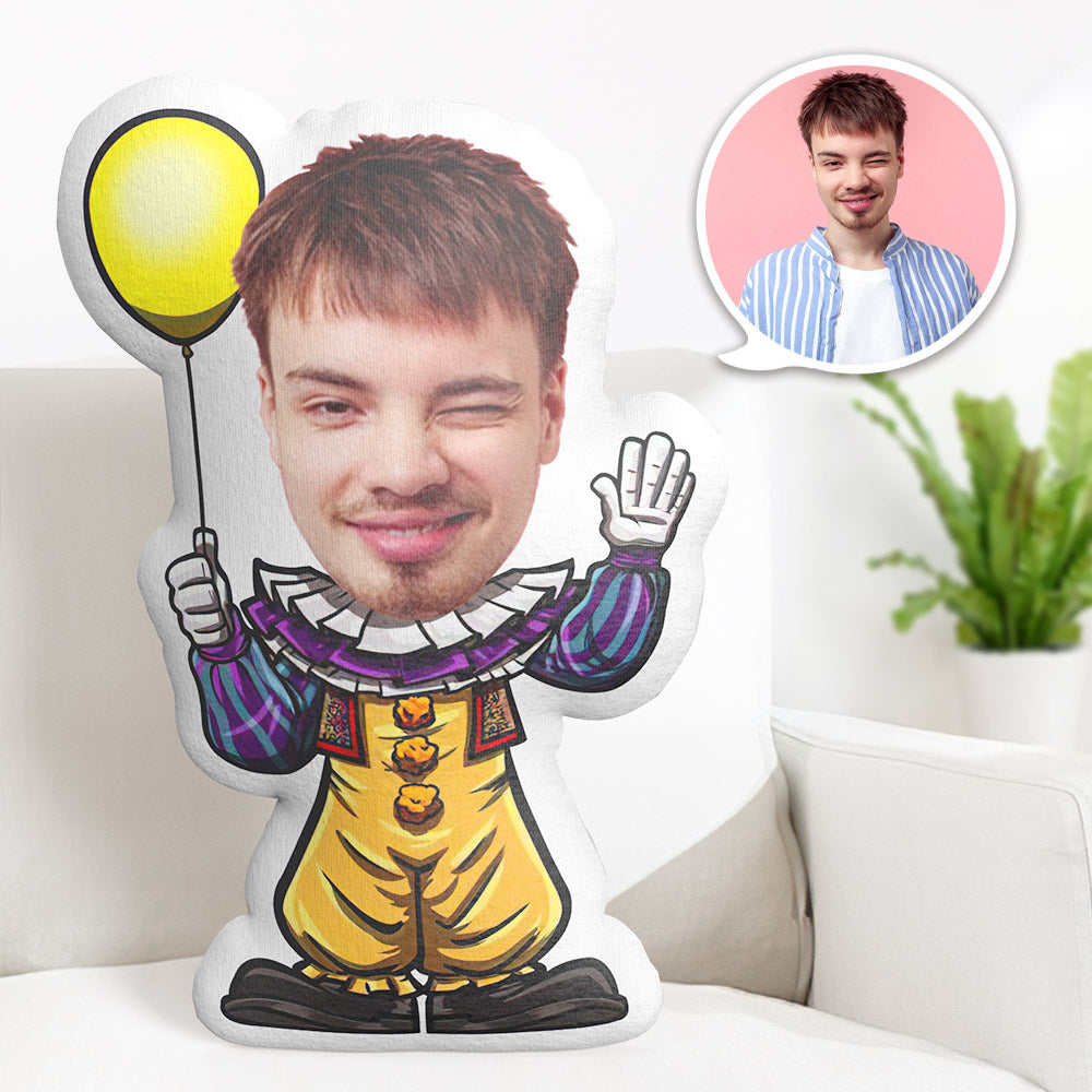 My Face Pillow Custom Halloween Pillow MiniMe Pillow It Cosplay Pillow - MyFaceTshirt