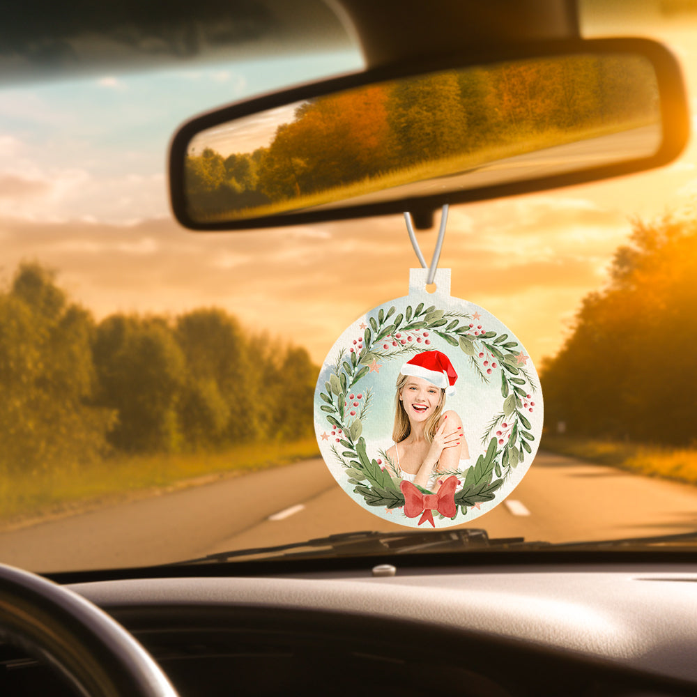 Custom Face Car Air Freshener Rearview Mirror Ornament Gift - MyFaceTshirt