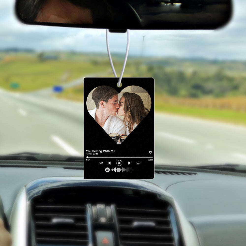 Personalized Spotify Code Car Air Freshener Rearview Mirror Ornament Air Freshener Gift - MyFaceTshirt