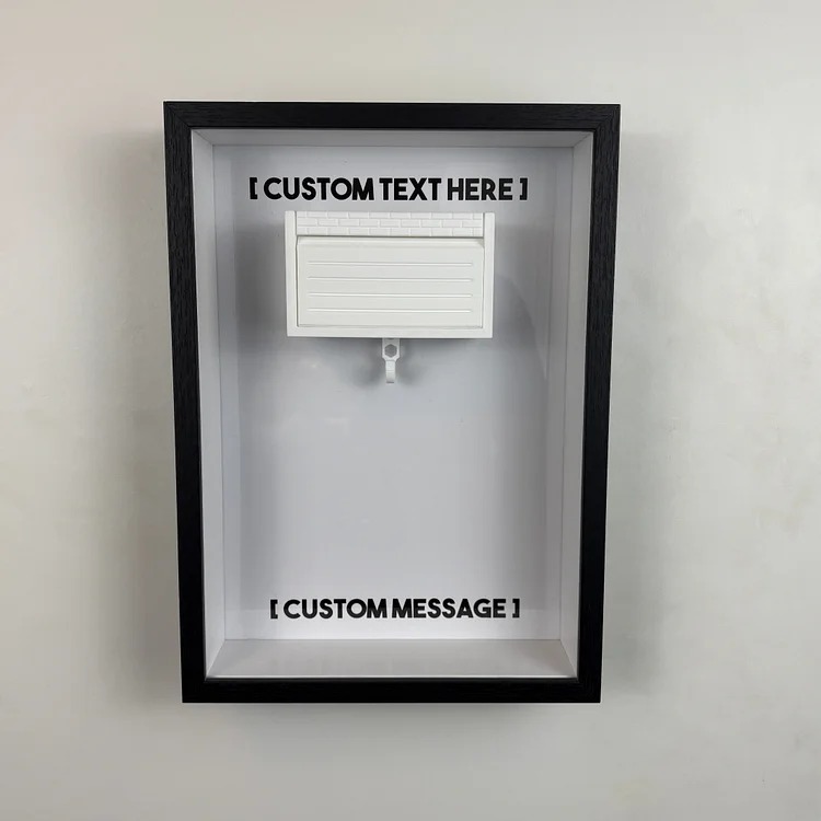 Custom Key Paddock Frames Personalized Text  Garage Keychain Father's Day Gift