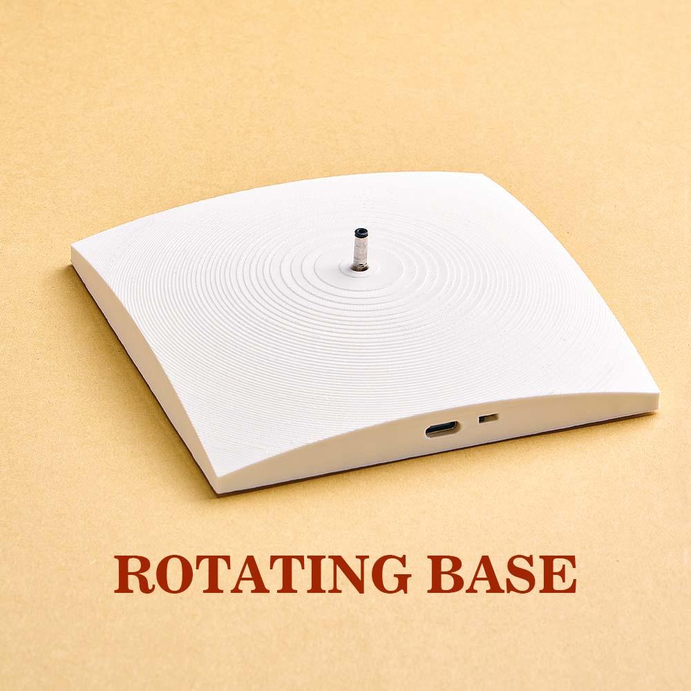 Moon Lamp 3D Printed Rotating Base - MyFaceTshirt