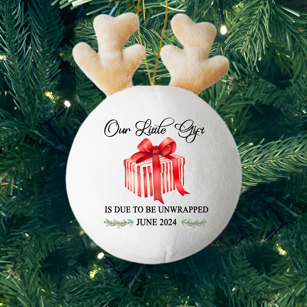 Our Little Gift - Personalised Fabric Christmas Ornament