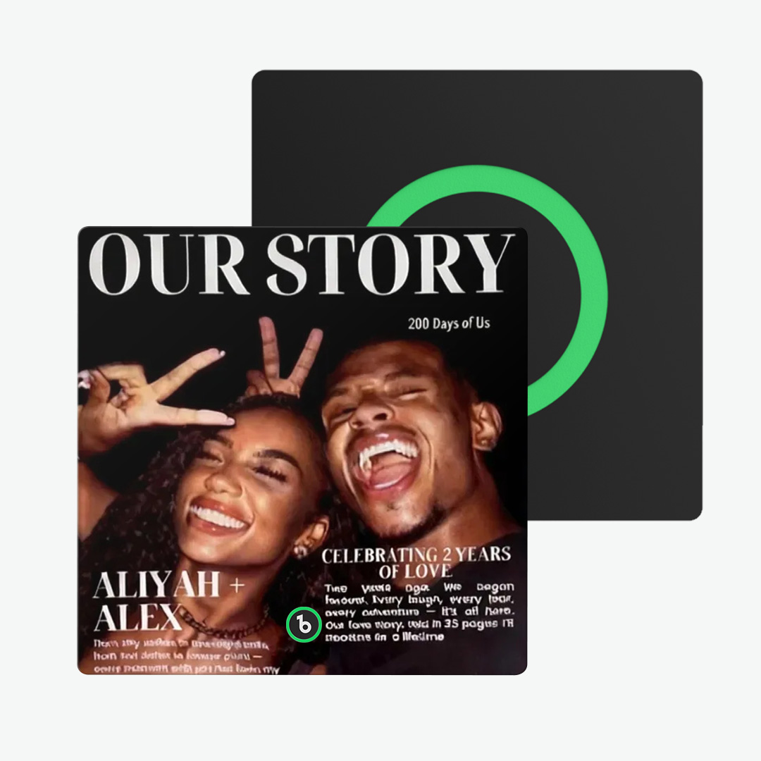 Custom Music Magazine Style Fridge Magnet and Photo Colorful Album Fridge Magnet Music Wall Photo Sticker That Can Be Played - MyFaceTshirt