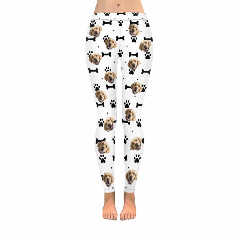 Custom Pet Face Yoga Pants Personalized Women Leggings Animal Print Leggings for Women Anniversary/Birthday Gift for Workout&Fittness
